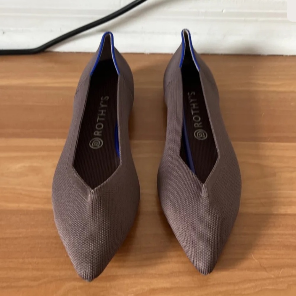 Rothys Mink Purple The Point Ballet Flats Sz. 11